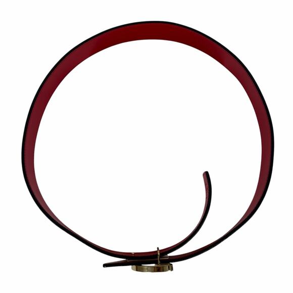Christian Louboutin CL Logo Calf Leather Belt Leche White Size 90/36 main image 9